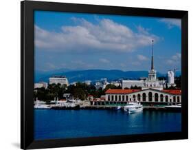 Black Sea Port Located at Base of the Caucasus Mountain, Port of Sochi, Sochi, Russia-Cindy Miller Hopkins-Framed Photographic Print