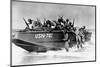 Black Seabees Training in Landed Tactics Aboard Small Craft, on Shores of Norfolk, Va-null-Mounted Photographic Print