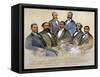 Black Senators, 1872-Currier & Ives-Framed Stretched Canvas