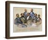 Black Senators, 1872-Currier & Ives-Framed Premium Giclee Print