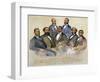 Black Senators, 1872-Currier & Ives-Framed Premium Giclee Print