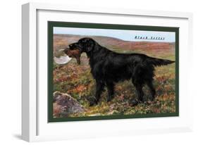 Black Setter-null-Framed Art Print