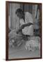 Black Sharecropper Sorts Tobacco Leaves-Dorothea Lange-Framed Art Print