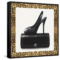 Black Shoe and Purse-Carolyn Fisk-Framed Stretched Canvas