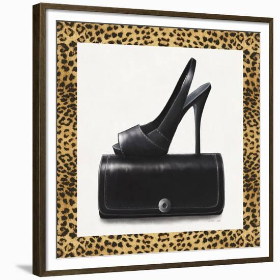 Black Shoe and Purse-Carolyn Fisk-Framed Premium Giclee Print