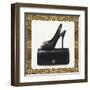 Black Shoe and Purse-Carolyn Fisk-Framed Art Print