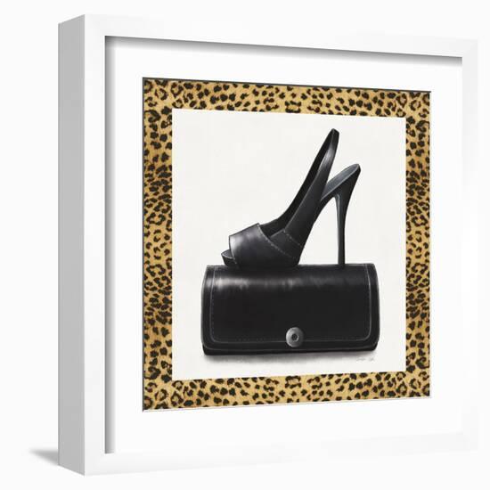 Black Shoe and Purse-Carolyn Fisk-Framed Art Print