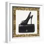 Black Shoe and Purse-Carolyn Fisk-Framed Art Print