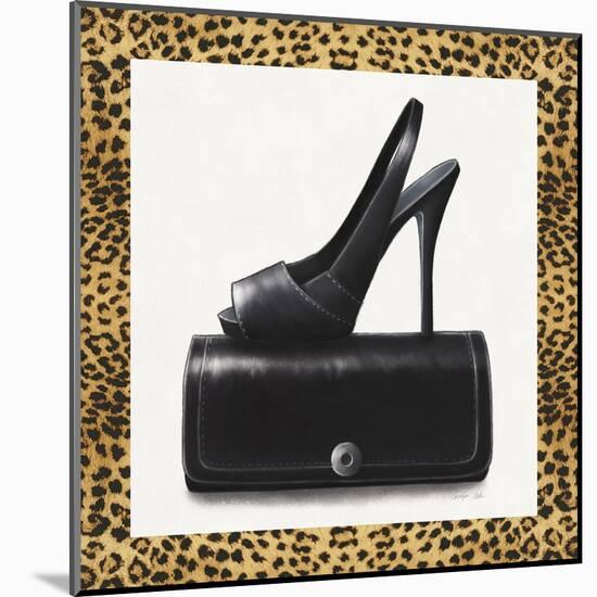 Black Shoe and Purse-Carolyn Fisk-Mounted Art Print