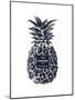 Black Silver Pineapple-Amanda Greenwood-Mounted Art Print