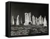 Black Sky at Callanish 1980-null-Framed Stretched Canvas