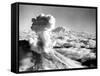 Black Smoke and Ash Drift Skyward as Mount St. Helens Erupts-null-Framed Stretched Canvas