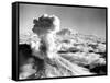 Black Smoke and Ash Drift Skyward as Mount St. Helens Erupts-null-Framed Stretched Canvas