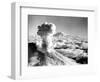 Black Smoke and Ash Drift Skyward as Mount St. Helens Erupts-null-Framed Photographic Print