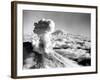 Black Smoke and Ash Drift Skyward as Mount St. Helens Erupts-null-Framed Photographic Print