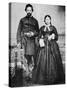 Black Soldier of the Union Army with His Wife, c.1865-null-Stretched Canvas