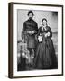 Black Soldier of the Union Army with His Wife, c.1865-null-Framed Photographic Print