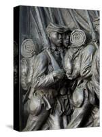 Black Soldiers of the 54Th Massachusetts Regiment, Memorial in Boston, Massachusetts-null-Stretched Canvas