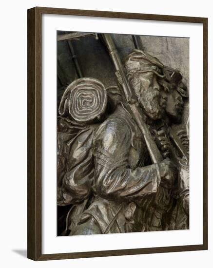 Black Soldiers of the 54Th Massachusetts Regiment, Memorial in Boston, Massachusetts-null-Framed Photographic Print