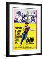 Black Spurs, Rory Calhoun, (Center), 1965-null-Framed Art Print