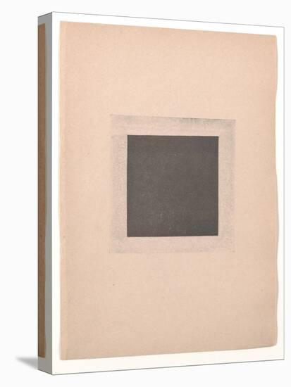 Black Square for from Cubism and Futurism to Suprematism: A New Realism in Painting , 1916 (Letterp-Kazimir Severinovich Malevich-Stretched Canvas