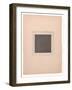 Black Square for from Cubism and Futurism to Suprematism: A New Realism in Painting , 1916 (Letterp-Kazimir Severinovich Malevich-Framed Giclee Print