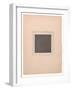 Black Square for from Cubism and Futurism to Suprematism: A New Realism in Painting , 1916 (Letterp-Kazimir Severinovich Malevich-Framed Giclee Print