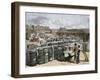 Black Stevedores Loading Bales on the Cotton Wharf in Charleston, South Carolina, 1870s-null-Framed Giclee Print