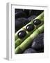 Black Stones on Bamboo-Uwe Merkel-Framed Photographic Print