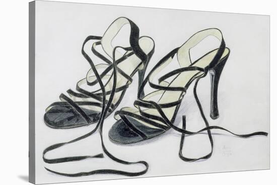Black Strappy Shoes, 1997-Alan Byrne-Stretched Canvas