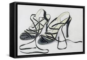 Black Strappy Shoes, 1997-Alan Byrne-Framed Stretched Canvas