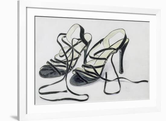 Black Strappy Shoes, 1997-Alan Byrne-Framed Giclee Print