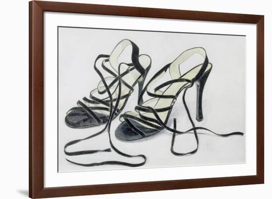 Black Strappy Shoes, 1997-Alan Byrne-Framed Giclee Print