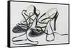 Black Strappy Shoes, 1997-Alan Byrne-Framed Stretched Canvas