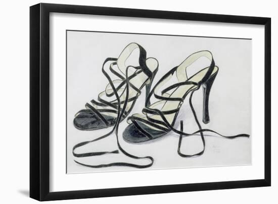 Black Strappy Shoes, 1997-Alan Byrne-Framed Giclee Print