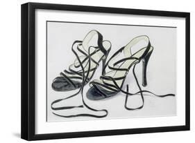 Black Strappy Shoes, 1997-Alan Byrne-Framed Giclee Print