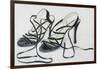 Black Strappy Shoes, 1997-Alan Byrne-Framed Giclee Print