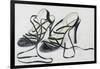 Black Strappy Shoes, 1997-Alan Byrne-Framed Giclee Print