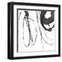 Black Streaks I-PI Studio-Framed Art Print