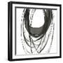 Black Streaks II-PI Studio-Framed Art Print