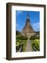 Black Stupa in Vientine, Laos-David Ionut-Framed Photographic Print