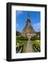 Black Stupa in Vientine, Laos-David Ionut-Framed Photographic Print