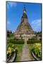 Black Stupa in Vientine, Laos-David Ionut-Mounted Photographic Print