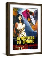 Black Sunday, (aka 'La Maschera Del Demonio', the Original Italian Title), 1960-null-Framed Art Print