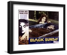 Black Sunday, Barbara Steele, 1961-null-Framed Art Print