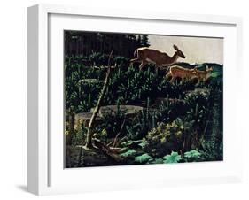 Black Tail Deer-Stan Galli-Framed Giclee Print