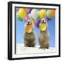 Black-Tailed Prairie Dog Pair with Balloons-null-Framed Photographic Print