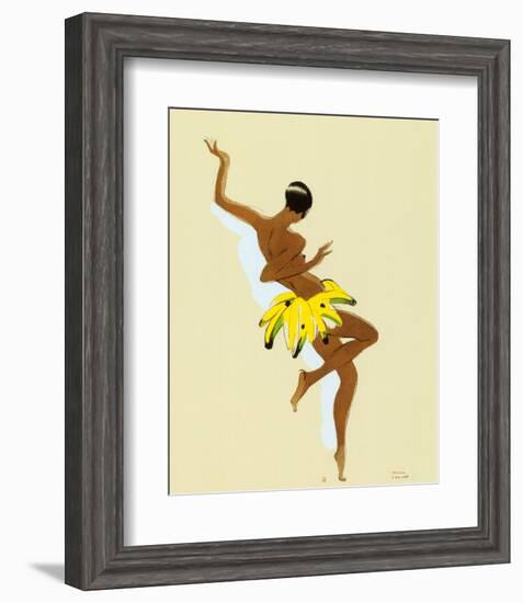 Black Thunder, Josephine Baker-Paul Colin-Framed Art Print