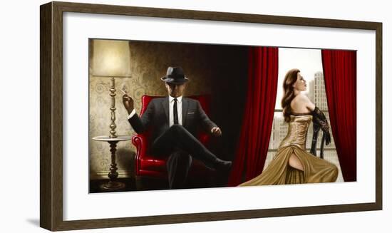 Black Tie, high Heels-John Silver-Framed Art Print