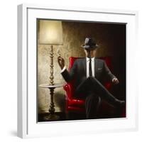 Black Tie-John Silver-Framed Art Print